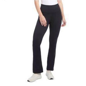 Jockey Women's High-Waisted Yoga Pants Boot Cut Flare Leg (Black, XLarge)
